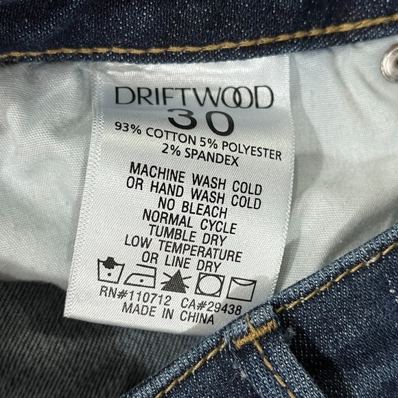 Driftwood Kelly Jeans Women's 30x33 Boot Cut Floral Embroidered Blue - Picture 4 of 11